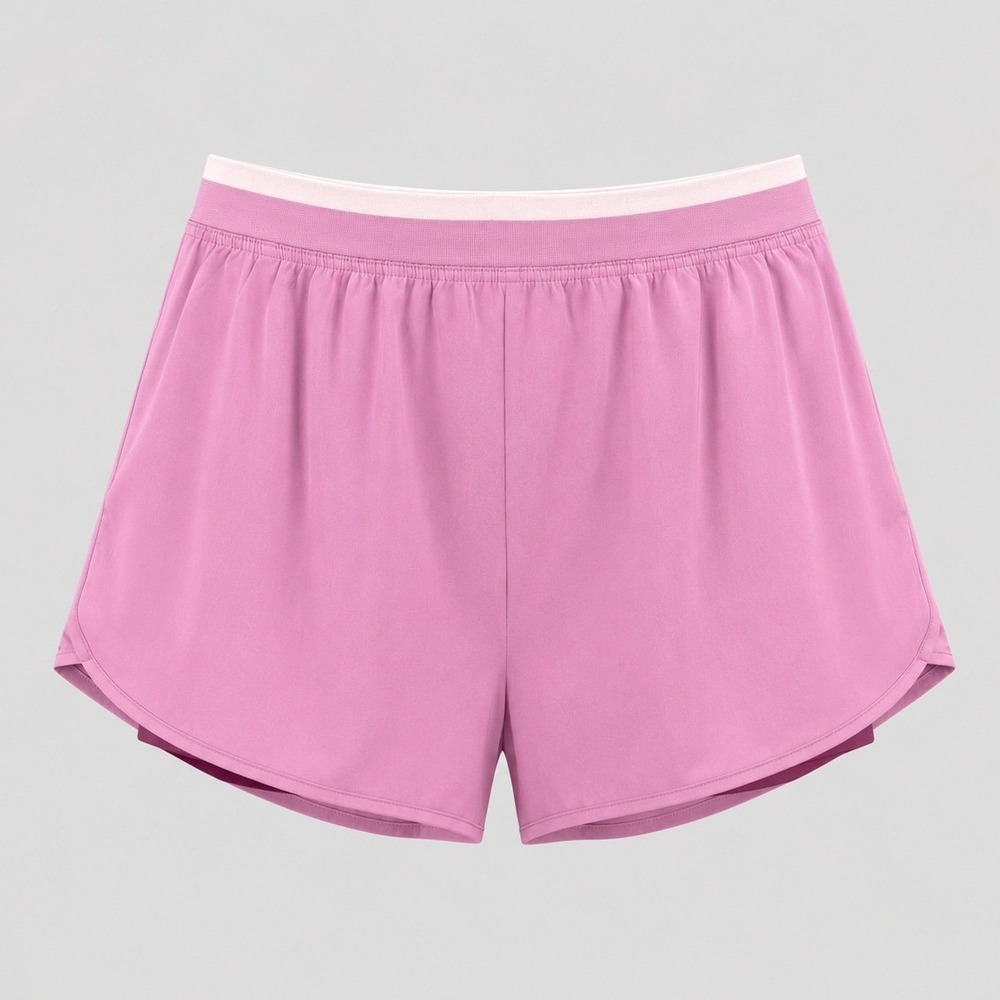 Tek Gear Mens Mauve Burgundy 2-in-1 Running Athletic Shorts Size L